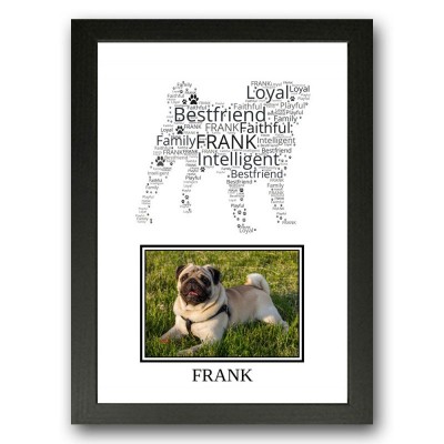 Pug Dog Photo Print Gift